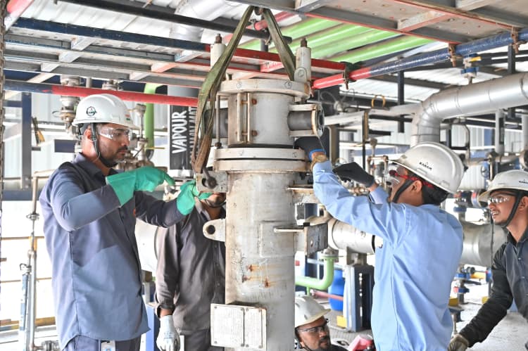 Illustration representing people, collaboration, and strategic partnerships at Aarti Industries