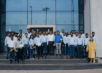 Corporate visual representing people, operations, and culture at Aarti Industries