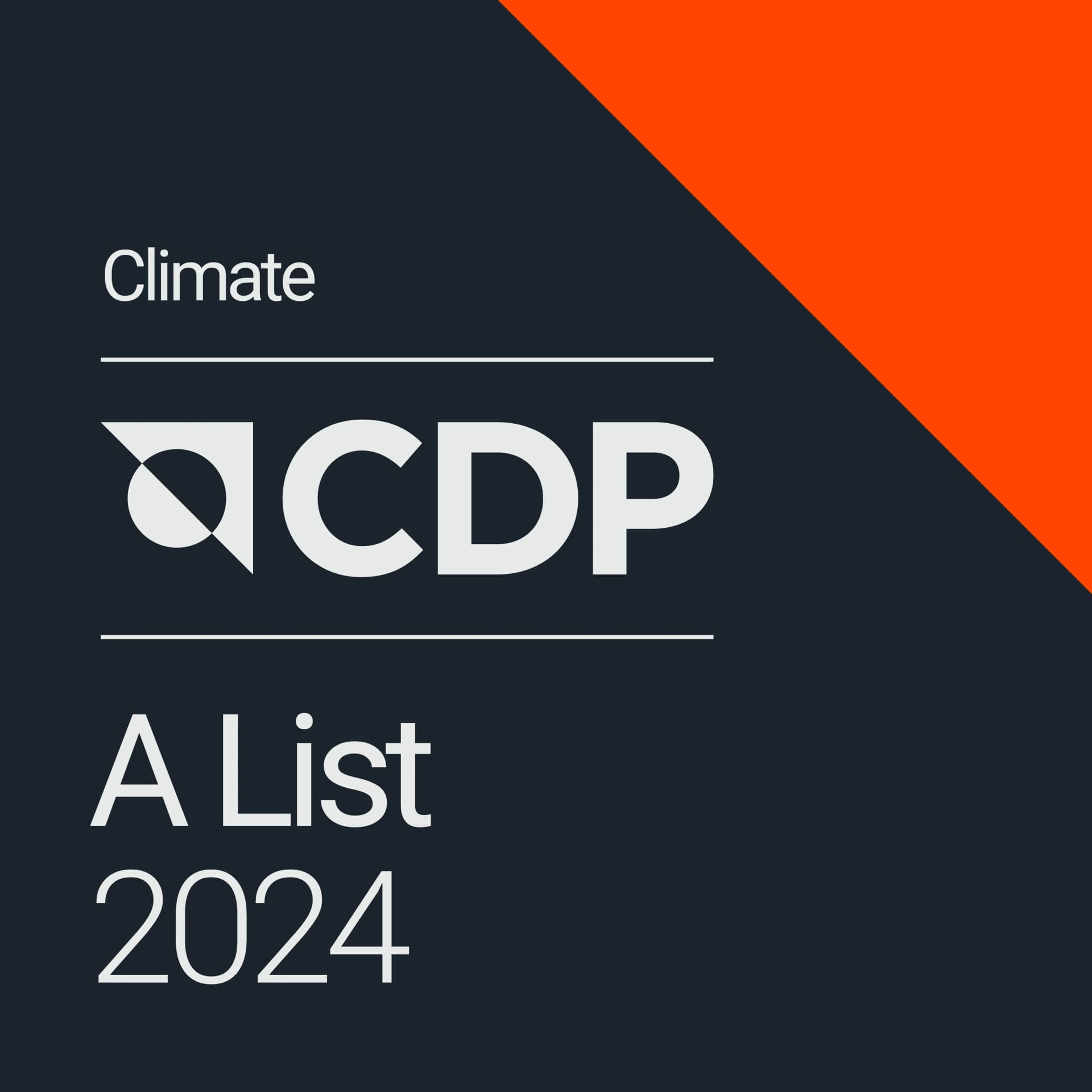 CDP Climate Change: Leadership Band "A"